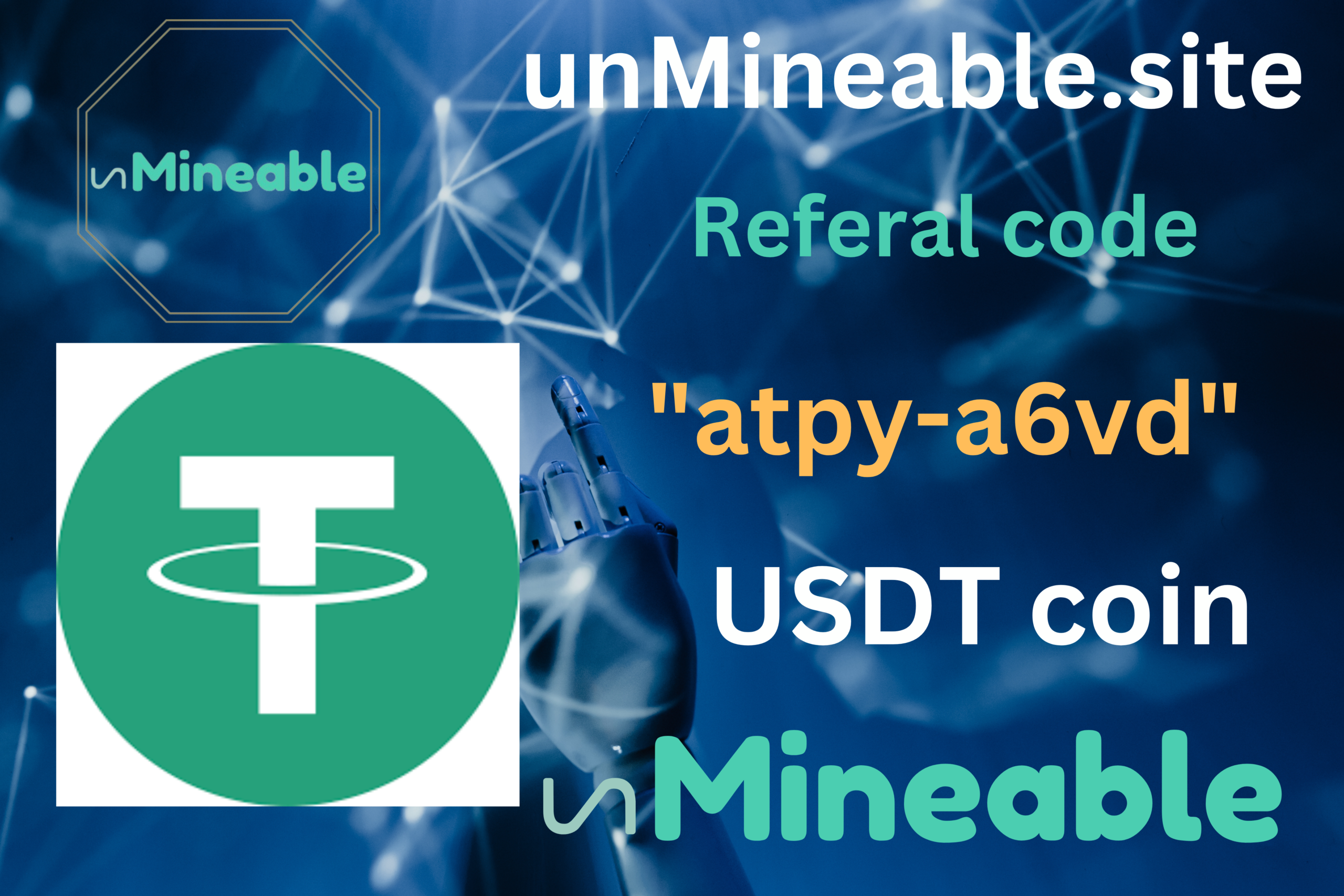 USDT mining active referral code: unmineable